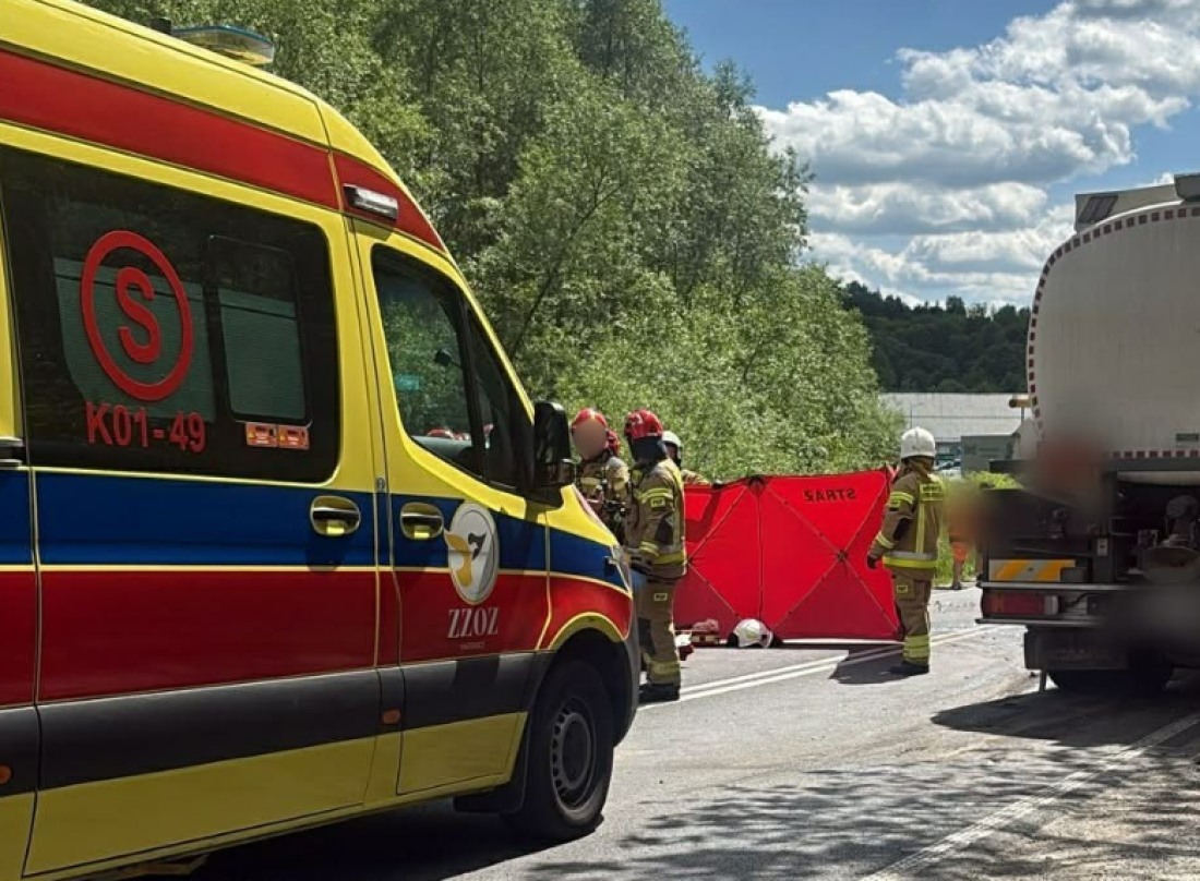 Groźny wypadek na DK28. Na miejscu LPR i służby ratunkowe!