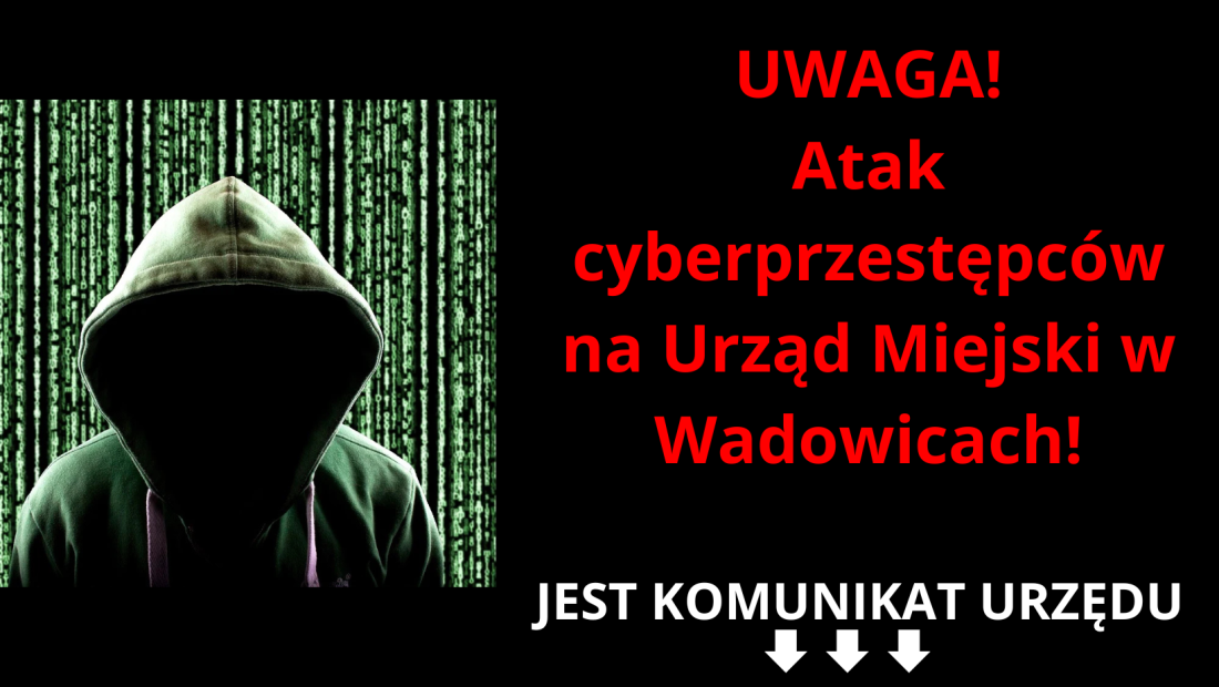 Cyberatak na Urząd Miejski w Wadowicach. Możliwy wyciek danych mieszkańców!