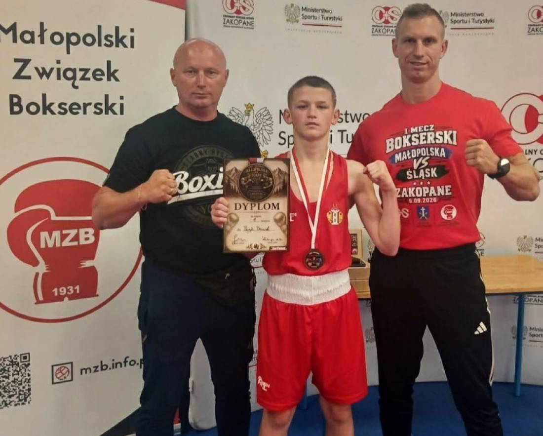 Świetny debiut Dawida Pająka w reprezentacji Małopolski. Wygrał z mistrzem Śląska.