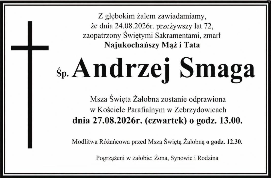 NEKROLOG - Andrzej Smaga.