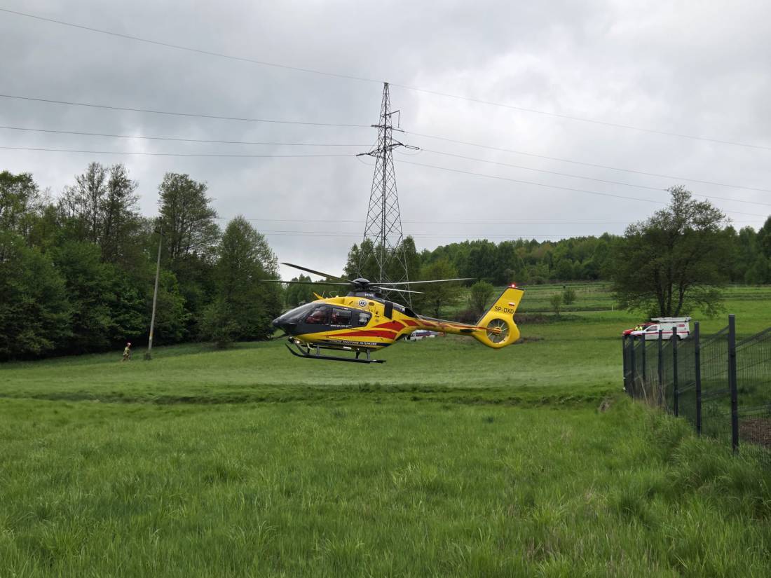 Wypadek w Juszczynie - szczegóły działania Straży Pożarnej. 