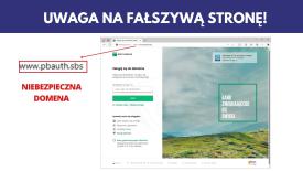 UWAGA! Cyberprzestępcy przygotowali fałszywą stronę.