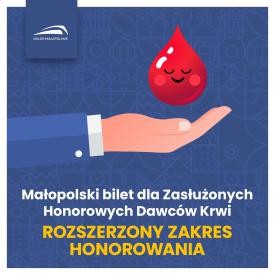 Więcej możliwości dla honorowych dawców krwi. Zmiany w ofercie kolejowej już od 14 czerwca.