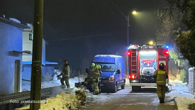 Interwencja straży pożarnej w Makowie Podhalańskim.