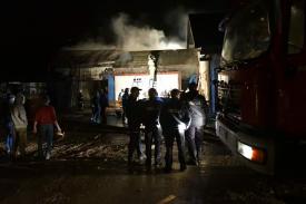 Toporzysko: Nocny pożar tartaku