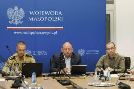 UWAGA NA POŻARY LASÓW! Posiedzenie Wojewódzkiego Zespołu Zarządzania Kryzysowego w Małopolsce.