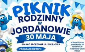 Rodzinny Piknik w Jordanowie już 30 maja. Smerfna zabawa dla całych rodzin!
