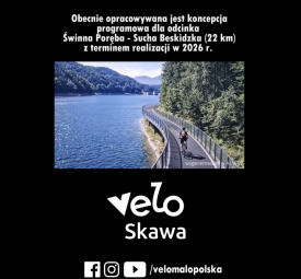 Pierwsze wizualizacje trasy VeloSkawa nad Jeziorem Mucharskim. Koncepcja nabiera realnych kształtów. (zobacz wideo).