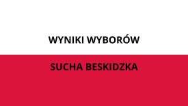 Wyniki w wyborach Burmistrza oraz do Rady Miasta Sucha Beskidzka.