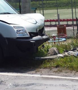 PALCZA: Czołowe zderzenie dwóch samochodów