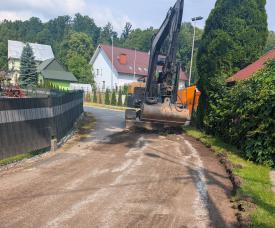 Ruszył remont drogi na Roli Hotałowej w Bystrej Podhalańskiej.