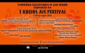 Pierwszy KOCIOŁ Art FESTIVAL! Zapraszamy na cztery dni koncetów oraz innych atrakcji!