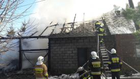 Pożar w Lachowicach. Jedna osoba poszkodowana