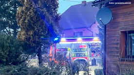 Interwencja strażaków w Stryszawie.