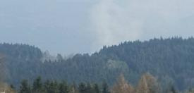 Pożar traw w Grzechyni.