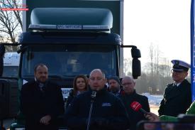„Bezpieczny autokar” w powiecie suskim, przy drodze krajowej nr 28.