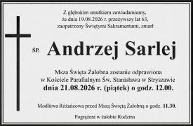 NEKROLOG - Andrzej Sarlej.