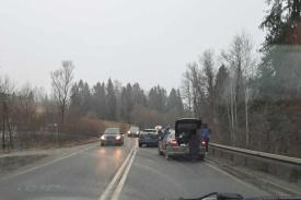 Zderzenie pojazdów w Bystrej Podhalańskiej. 