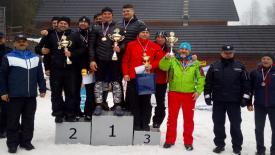 Policjanci z Suchej Beskidzkiej na podium w Wojewódzkich Mistrzostwach Policji w Narciarstwie Alpejskim