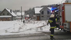 Kuków: Pożar drewnianych zabudowań