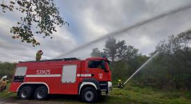 Ćwiczenia jednostek OSP wytypowanych do utworzenia plutonu zaopatrzenia wodnego