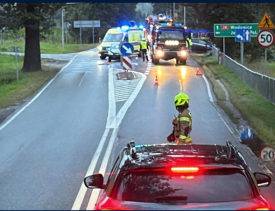 Kolizja na DK28 w Juszczynie. Droga chwilowo zablokowana.