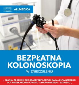 Mieszkańcy powiatów – limanowskiego i suskiego mogą bezpłatnie wykonać badanie przesiewowe w kierunku raka jelita grubego i to w pełnym znieczuleniu!