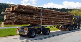 Zembrzyce: Ciężarówka przeładowana drewnem. Ponad 30 tys. złotych kary