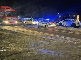 Kolizja trzech samochodów na DK28 w Makowie Podhalańskim. Drobne utrudnienia w ruchu.