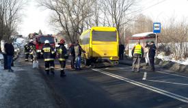 Stryszawa: Osobówka wjechała w autobus