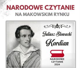 Narodowe Czytanie na Makowskim Rynku.