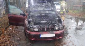 Maków Podhalański: Pożar samochodu