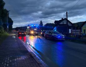 Budzów: 59-latek zakończył jazdę w rowie. W organizmie miał ponad 2 promile.