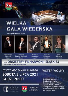 Wielka Gala Wiedeńska na dziedzińcu Suskiego Zamku