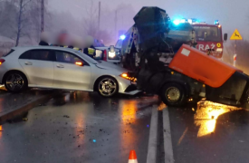 Groźne zdarzenie w Kukowie. Trwa akcja ratunkowa.