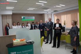 Uroczyste otwarcie Sali Obsługi Klienta w Banku Spółdzielczym w Suchej Beskidzkiej.