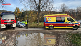 Wypadek na ul. Zamkowej: potrącenie rowerzystki, trafiła do szpitala.