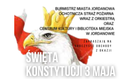 Zaproszenie na uroczyste obchody Święta Konstytucji 3 Maja.