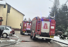 Budzów - Interwencja Straży Pożarnej w przedszkolu.