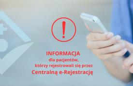 Uwaga pacjenci. Problemy z Centralną e-Rejestracją – ZOZ w Suchej Beskidzkiej apeluje o potwierdzenie terminów.