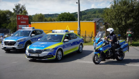 Policjanci czuwali nad bezpieczeństwem podczas 82. Tour de Pologne w powiecie suskim. 