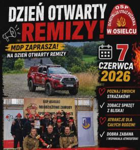 Dzień Otwarty Remizy OSP Osielec już 7 czerwca 2026 roku.