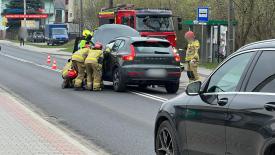 Szczegóły kolizji w Makowie Podhalańskim. 