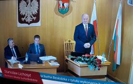 Burmistrz Stanisław Lichosyt z absolutorium i wotum zaufania.