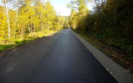 Nowa nawierzchnia asfaltowa na drodze powiatowej Zawoja – Przysłop - Stryszawa 