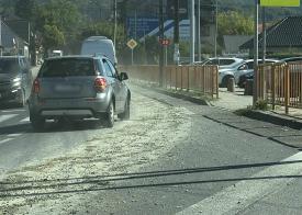 Utrudnienia na DK28 w Makowie Podhalańskim.