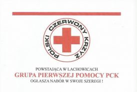 Lachowice: Powstaje Grupa Pierwszej Pomocy PCK