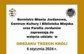 Orszak Trzech Króli w mieście Jordanów.