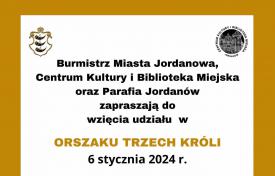 Orszak Trzech Króli w mieście Jordanów.