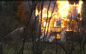 Sucha Beskidzka: Pożar domku letniskowego 